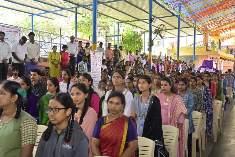 A packed hall of students and guests at the Trust's Annual Donation Event
